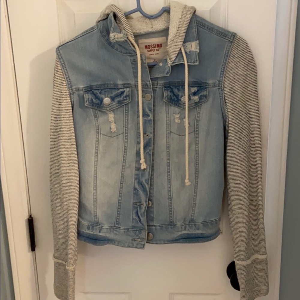 Denim & Striped jacket